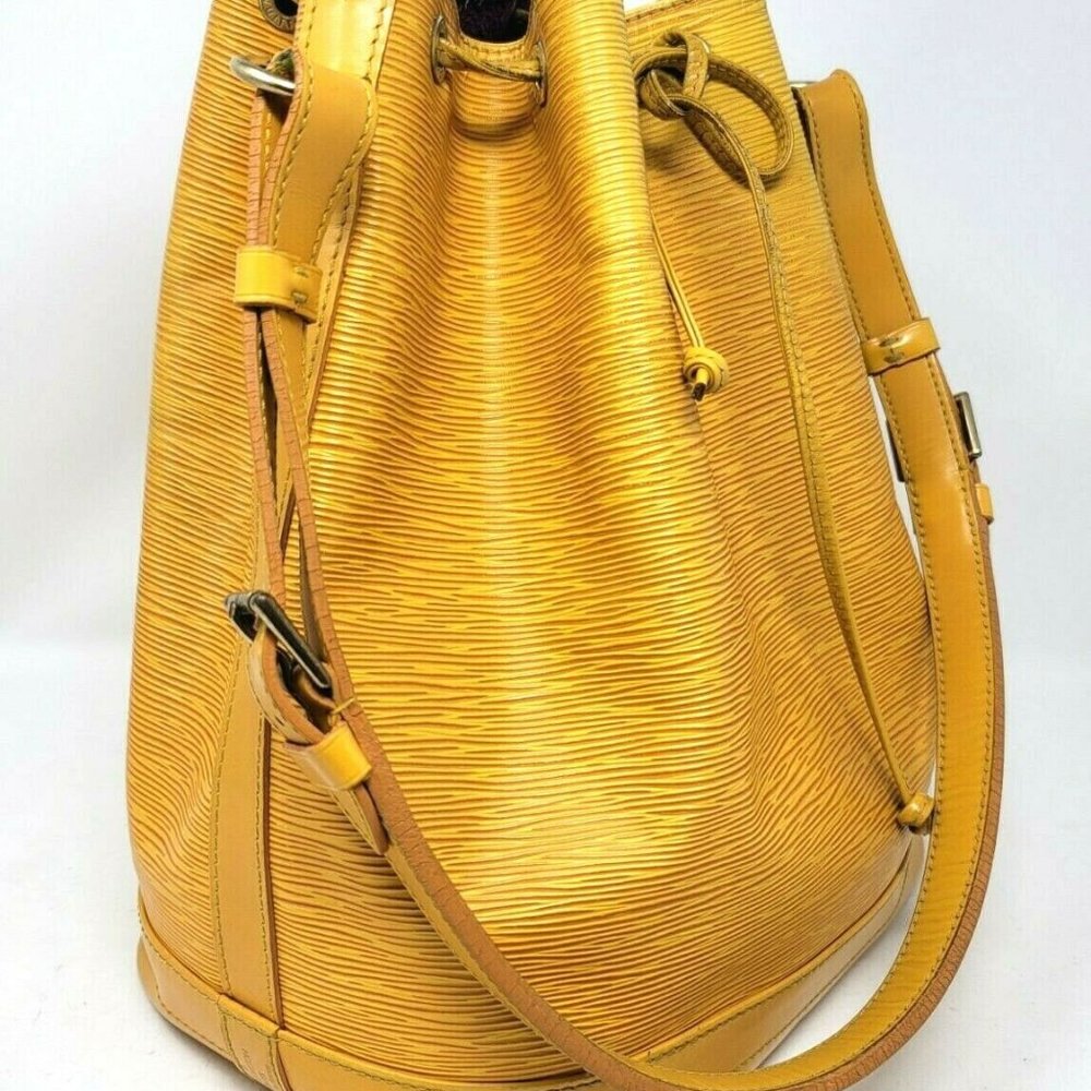 Auth Louis Vuitton Noe Yellow Epi Leather Bucket - Picture 2 of 11